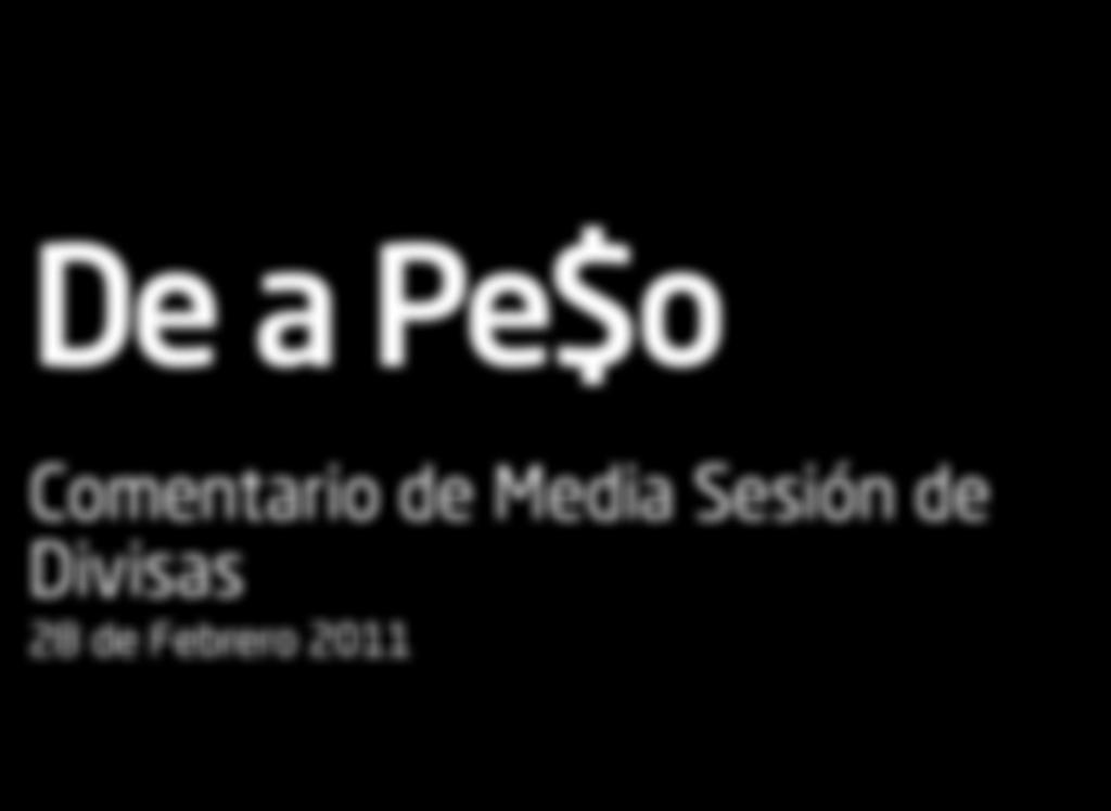 RECOMENDACIÓN ACTUAL Corto Plazo: Neutral EVENTOS A VIGILAR México EUA