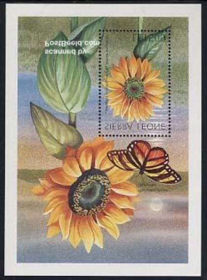 1996 Agosto 19 : Idem, Flores de Sierra Leone (1 de 2 HF) (Scott : 1919).