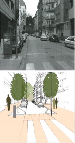 a) El centro urbano es la pieza clave del conjunto de propuestas recogidas por el PMUS referidas a la movilidad peatonal y ciclista de forma fundamental, ya que la mayor parte de los itinerarios