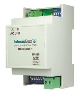 1. Presentación El interfaz HI-RC-MBS-1 permite una integración completa y de forma natural de los equipos de aire acondicionado Hitachi en redes Modbus RTU (EIA-485).
