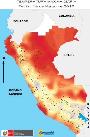 Pronósticos del tiempo según SENAMHI Se registran tormentas con lluvias de moderada a fuerte intensidad en la selva centro (Ucayali y Pasco) y norte (Loreto, San Martín y Amazonas).
