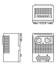 servicio / cerrado temperatura almacenamiento Humedad de servicio / almacenamiento (mm) ºC ºC AC 250 V/ AC AC 250 V/AC 67x50x38 120V, 10(4) A - DC 120V, 5(2) A - +5 /+60-45/+65 máx.