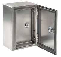 Se suministra con el mismo tipo de cierre que la puerta estándar; cierre doble paletón de 5 mm. Bisagras reversibles y apertura de 90º.