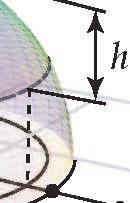 Verifique, que el volumen de un cono de altura H y