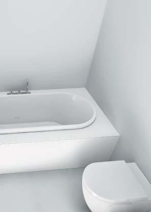 Vasca Street 180x80 in composizione con mobile lavabo Modulo30. Finitura Corian Glacier white.