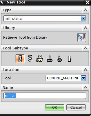 Seleccionar la sección de herramientas (Tool).