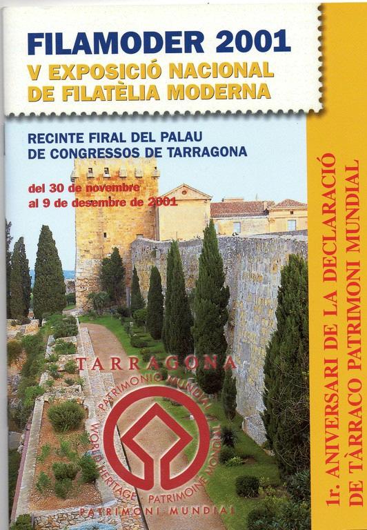 Vista general de FILAMODER-2011 y Catálogo de la exposición La exposición fue patrocinada por Correos, con la colaboración de diversas entidades entre las que se encontraba La Real Casa de la Moneda.
