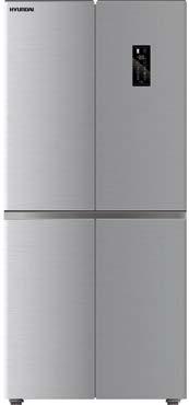 Eficiencia a doble puerta Espectacular frigorífico americano (de 4 puertas) con acabado inox. Altura de 185 cm y anchura de 86 cm.