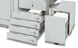 En el corazón del sistema está un mecanismo de copiadora e impresora digital láser de alta calidad que proporciona velocidades de 35 y 45 páginas por minuto (Carta/A4), respectivamente, para mantener