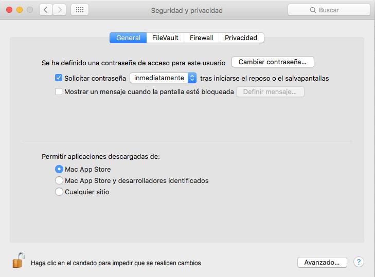 Visor para Mac Configuración requerida para instalar visor de evidencias Ingresar en Preferencias del Sistema Seguridad y