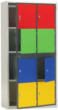 Puertas de rejilla - 2 compartimentos y 5 estantes armario de rejilla - Puertas