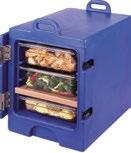 por el frente. Guarde múltiples recipientes de alimentos calientes o fríos a temperaturas seguras durante horas enteras.