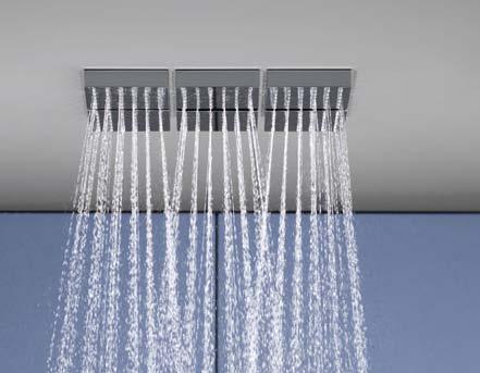 El principio La ducha ShowerHeaven Los 3 diferentes tipos de chorro de la ShowerHeaven garantizan una