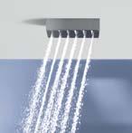 Las duchas fijas La tecnología AirPower permite disfrutar de un chorro de lluvia