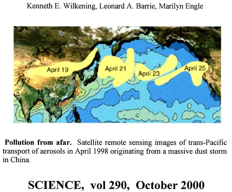 Contaminación n Atmosférica Trans-Pac Pacífica Contaminación a larga distancia.