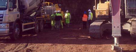 subcontratadas para la excavación y sostenimiento del túnel (GEOTUNEL) y el suministro del hormigón (HORMIGONES KENTUCKY).