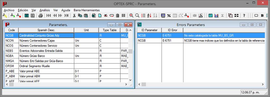 Adicionalmente, OPTEX produce un documento denominado OPTEX_Data_Model_aaaa.
