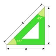 regla escalímetro transpor tador ESCUADRA: tiene forma de triángulo rectángulo isósceles, es decir, dos de los lados son iguales y forman un ángulo recto.