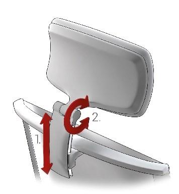 4-8 1907/2006/EC - Mecanism Sincr-desplazadr: El mecanism Sincr-desplazadr realiza un mvimient basculante sincrnizad del asient y del respald sbre el eje central de la silla.