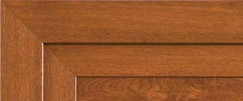 Superficies en puertas de acero Woodgrain, Silkgrain, Decograin Clases de madera Pino flandés, Hemlock Perfil tipo 3 (marco estrecho) con cercos angulares de aluminio En función del alto de puerta