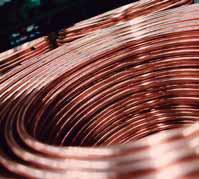 medio ambiente El cobre es un material natural que no afecta al medio ambiente.