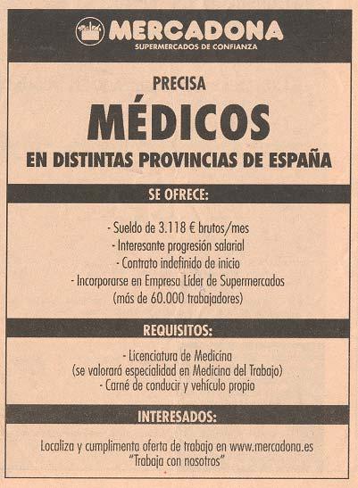 30-12-2007 SUELDO DE 3118 BRUTOS/MES LICENCIATURA EN MEDICINA (SE