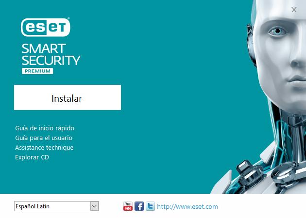 Instalación ESET Smart Security Premium contiene componentes que pueden entrar en conflicto con otros productos antivirus o software de seguridad ya instalados en el equipo.