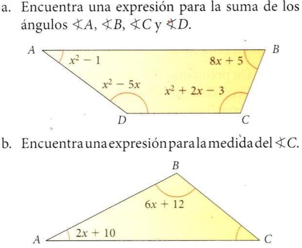 4. Completa cada expresión para obtener un polinomio completo, con respecto a b. 7. Resuelve.
