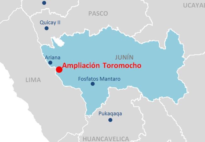 AMPLIACIÓN TOROMOCHO Minera Chinalco Perú S.A. 100%: Alumi