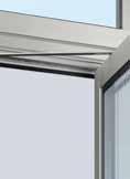 Marco de puerta peatonal incorporada plano NUEVO El marco perimetral está compuesto de un perfil de aluminio plano.