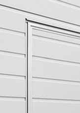 Bisagras ocultas NUEVO Para un aspecto uniforme de la puerta peatonal, la puerta peatonal incorporada se suministra de serie con bisagras