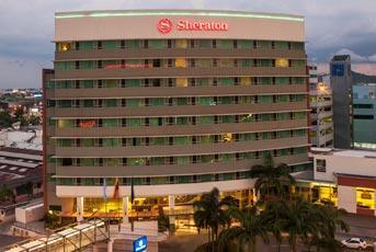 Sheraton Habitación sencilla: $ 90* Habitación doble: $ 110* Incluye desayuno buffet, uso de todas las áreas publicas del hotel, internet, transfer - aeropuerto-hotel-aeropuerto.