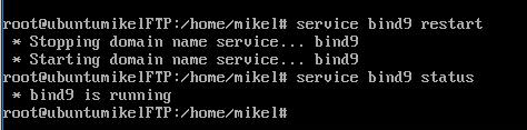 com /etc/bind/db.mikel.com De resolución inversa: named-checkzone 10.in-addr.arpa /etc/bind/db.10 El último paso es reiniciar el servidor.