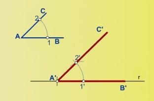 2.Con la medida 1-2 o algo superior, se trazar un arco desde 1 y otro desde 2. Se cortan en el punto 3.