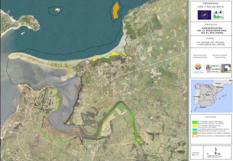 2.4. LIC Dunas del Puntal y Estuario del Miera Tres unidades ecológicas: la Ría de Cubas; El