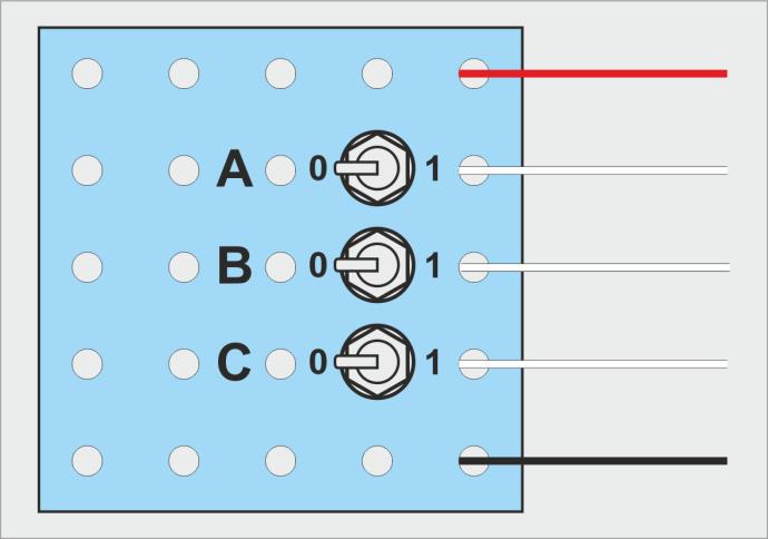 3 CONEXIÓN DE LOS ELEMENTOS ALIMENTACIÓN Para alimentar los circuitos que se montan se utiliza una fuente de alimentación, que se regula para que proporcione 5 V ± 5 %, es decir, entre 4,75 y 5,25 V,