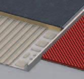 Perfiles para azulejos Perfiles de terminación Perfil estándar El perfil estándar para azulejos es la protección de bordes más tradicional para alicatados.