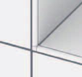 Perfiles para azulejos Accesorios Esquina exterior de azulejos de un cuadrante Cuando hay dos o tres perfiles cuadrantes ortogonales uno al lado del otro, con las esquinas plásticas para azulejos se