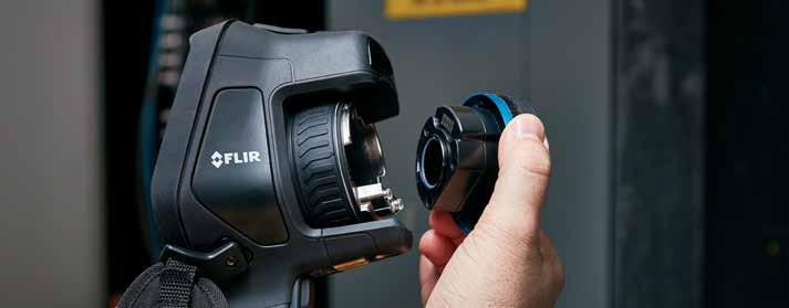 La cámara se calibra automáticamente con cada nueva lente para garantizar que producirá imágenes de alta calidad y mediciones térmicas precisas Adaptada a sus sistemas Las nuevas cámaras de la serie