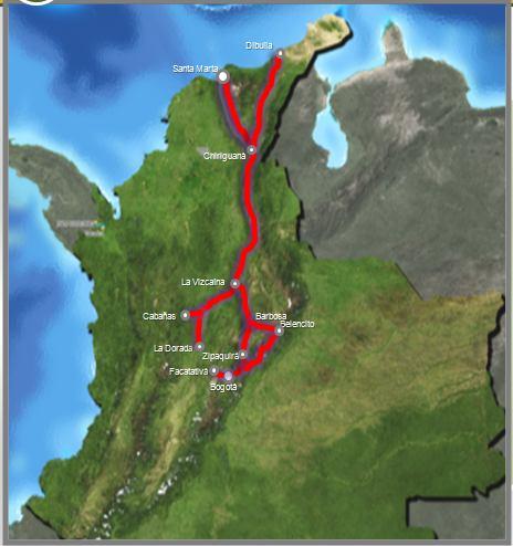 Nuestras Metas Férreas Estructuración del Sistema Ferroviario Central Estudio del Ferrocarril del Carare Estudio del tramo comprendido entre Chiriguaná y