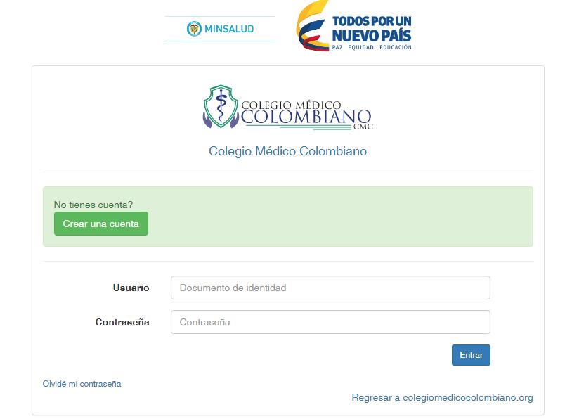 PASO 4 Aparece nueva página. https://sara.colegiomedicocolombiano.