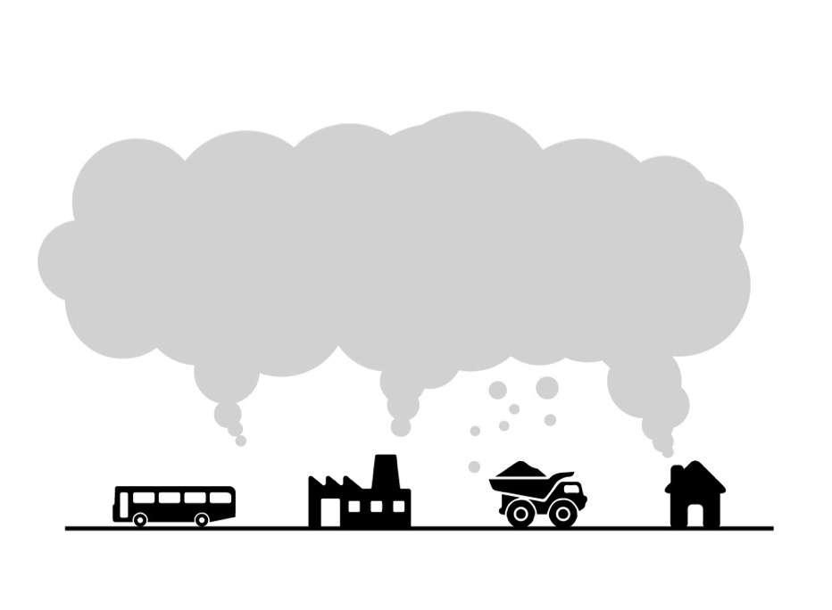 Los contaminantes ambientales provienen de fuentes variadas Monóxido de Carbono (CO) Menor transporte de oxigeno en la sangre Óxidos de Nitrógeno (NOx) Daño pulmonar Material Particulado