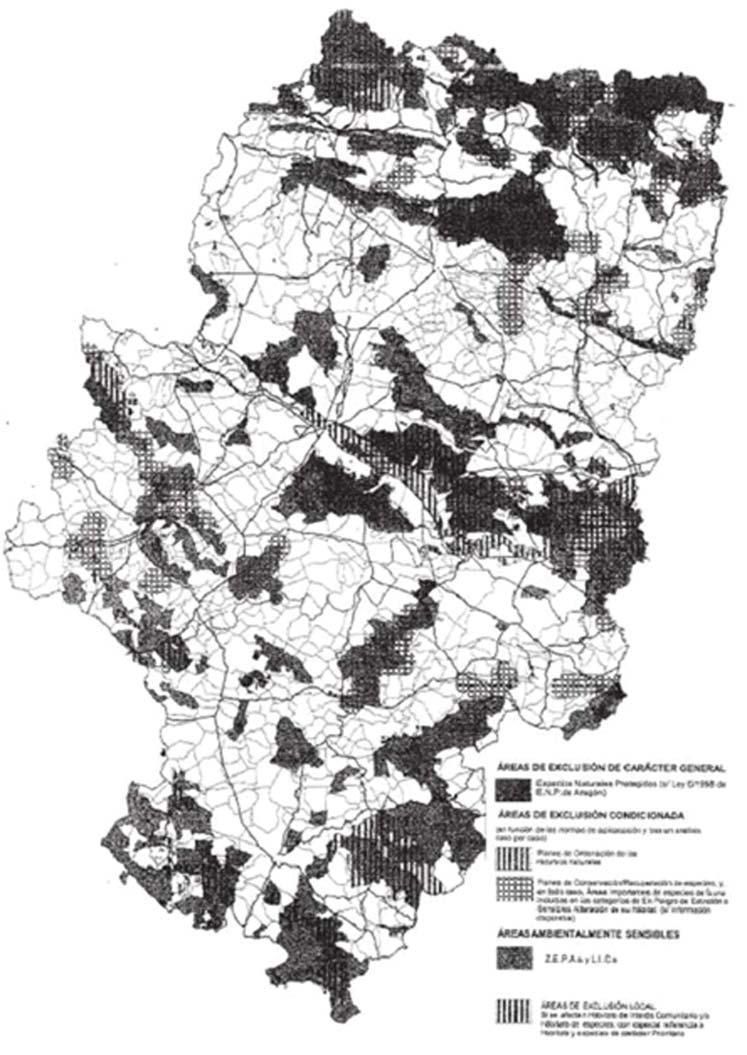 Mapa 7.2-1. Mapa de sensibilidad eólica de la Comunidad Autónoma de Aragón 7.2.1. 3.