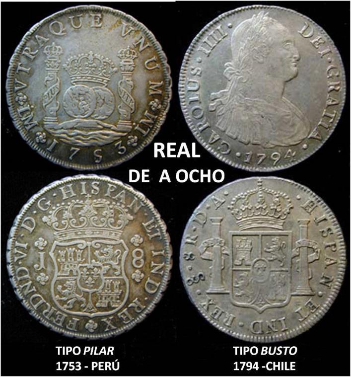 El peso duro de plata, o dólar de los pilares, fue la moneda global durante centurias.