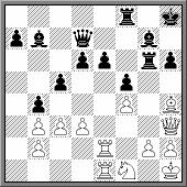 14...f5! 15.Tae1 Cc6 16.exf5 [Este cambio facilita la tarea de las negras, aunque ya no era fácil sugerir una alternativa.] 16...gxf5 [De este modo, las negras tienen un buen objetivo de ataque en g2.