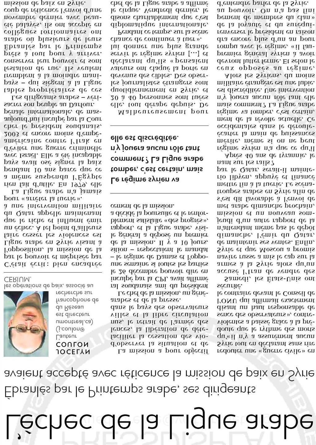 La Presse (Canada) Mardi 17 janvier 2012,