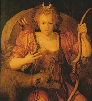 Isabel como Diana Hacia 1560