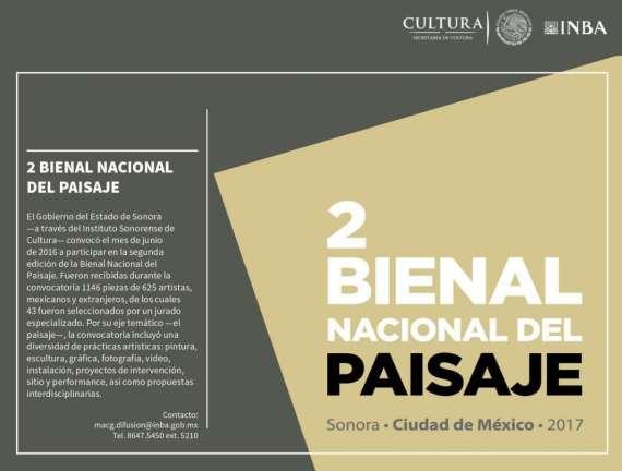 EL INSTITUTO NACIONAL DE BELLAS ARTES y el gobierno del estado de Sonora, presentaron la exposición de la Segunda Bienal Nacional del Paisaje.