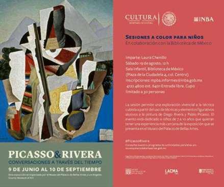 EL MUSEO DEL PALACIO DE BELLAS ARTES, en colaboración con la Biblioteca de México, presentará el taller Sesiones a color para niños, donde los pequeños explorarán el cubismo a partir del uso de