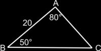 cruzada. Para encontrar a : Para encontrar c Este triángulo en particular es un ejemplo en el que nos dan dos ángulos y el lado no incluido o AAL (también LAA). 2.